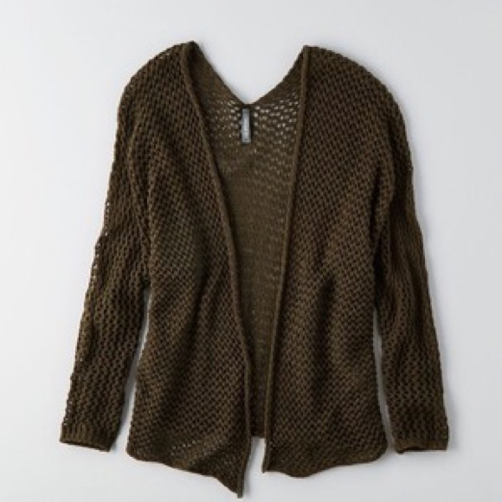 AE Don’t Ask Why Dark Green Cardigan